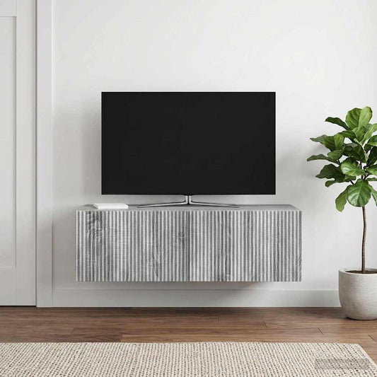 Nástěnná Tv Skříň Šedá Sonoma 98 X 41 X 30 Cm Kompozitní Dřevo