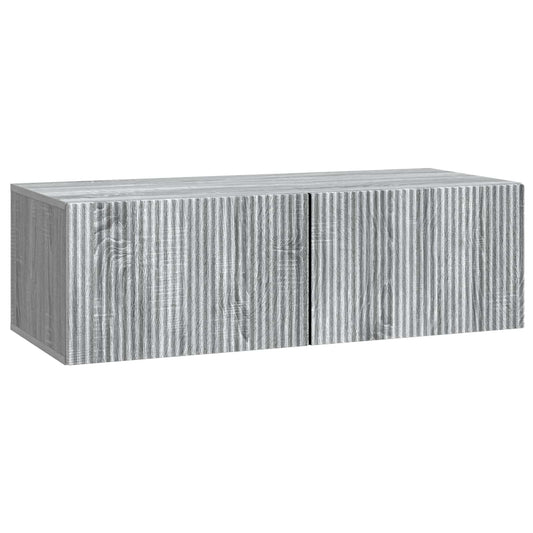 Nástěnná Tv Skříň Šedá Sonoma 98 X 41 X 30 Cm Kompozitní Dřevo