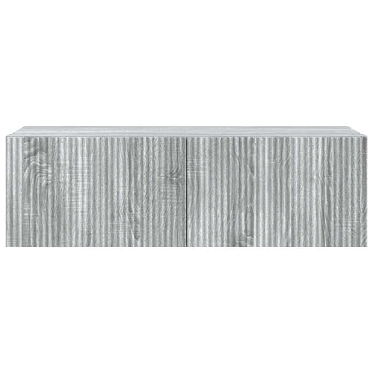 Nástěnná Tv Skříň Šedá Sonoma 98 X 41 X 30 Cm Kompozitní Dřevo