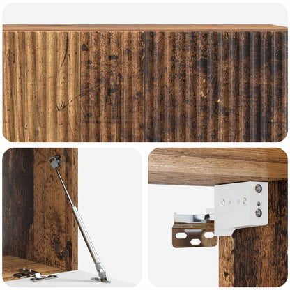 Nástěnná Tv Skříň Staré Dřevo 98 X 41 X 30 Cm Kompozitní Dřevo
