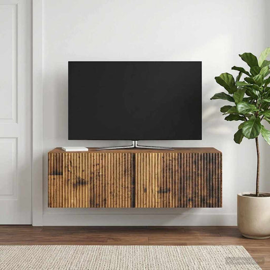Nástěnná Tv Skříň Staré Dřevo 98 X 41 X 30 Cm Kompozitní Dřevo