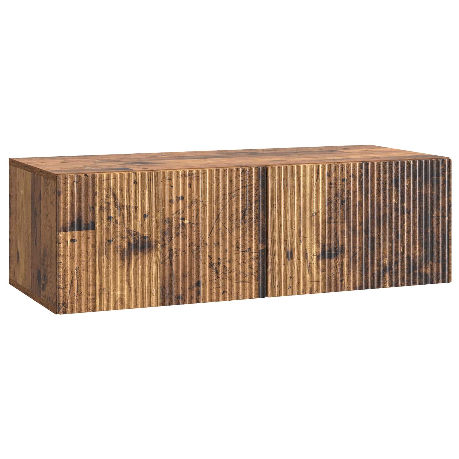 Nástěnná Tv Skříň Staré Dřevo 98 X 41 X 30 Cm Kompozitní Dřevo