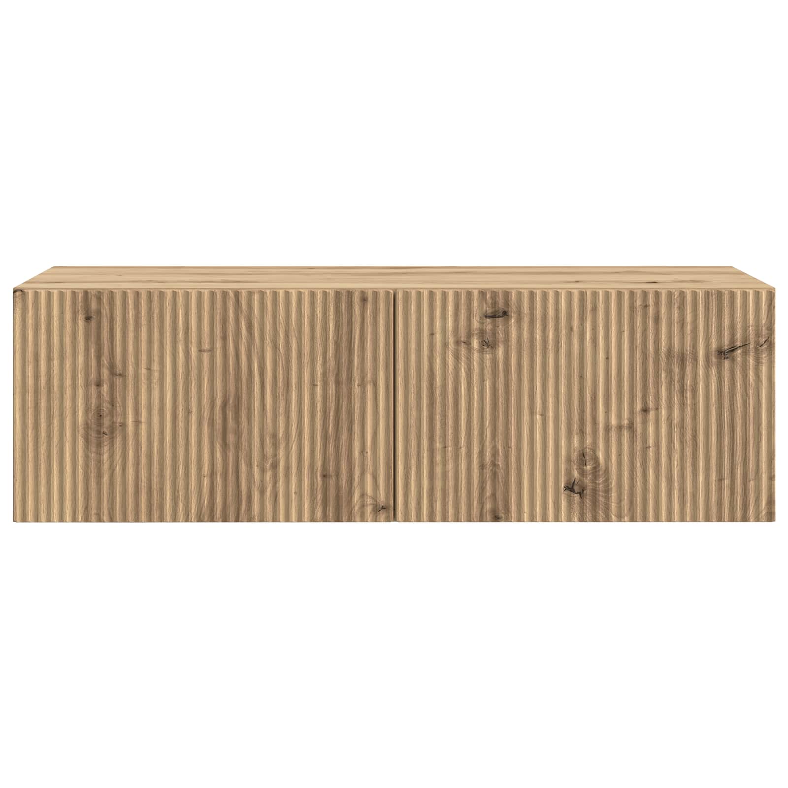 Nástěnná Tv Skříň 98 X 41 X 30 Cm Dub Artisan Kompozitní Dřevo