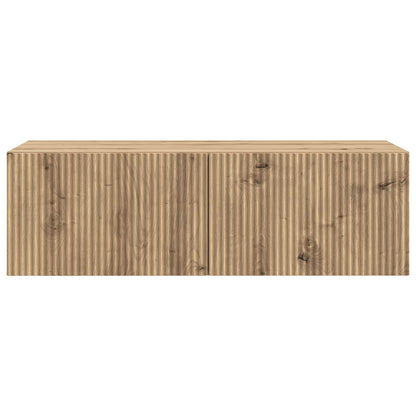 Nástěnná Tv Skříň 98 X 41 X 30 Cm Dub Artisan Kompozitní Dřevo