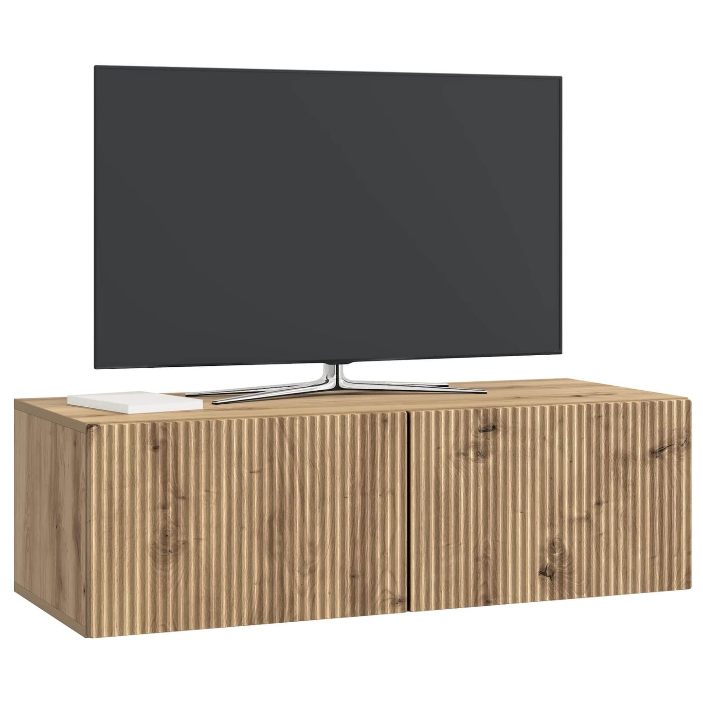 Nástěnná Tv Skříň 98 X 41 X 30 Cm Dub Artisan Kompozitní Dřevo