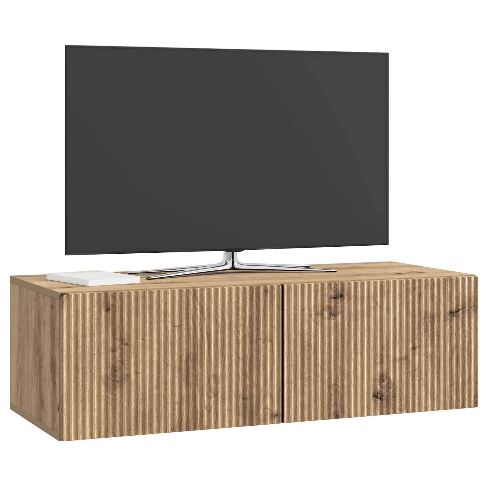 Nástěnná Tv Skříň 98 X 41 X 30 Cm Dub Artisan Kompozitní Dřevo
