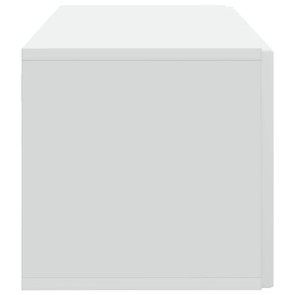 Nástěnná Tv Skříň Bílá 59,5 X 31 X 30 Cm Kompozitní Dřevo