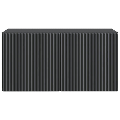 Nástěnná Tv Skříň Černá 59,5 X 31 X 30 Cm Kompozitní Dřevo