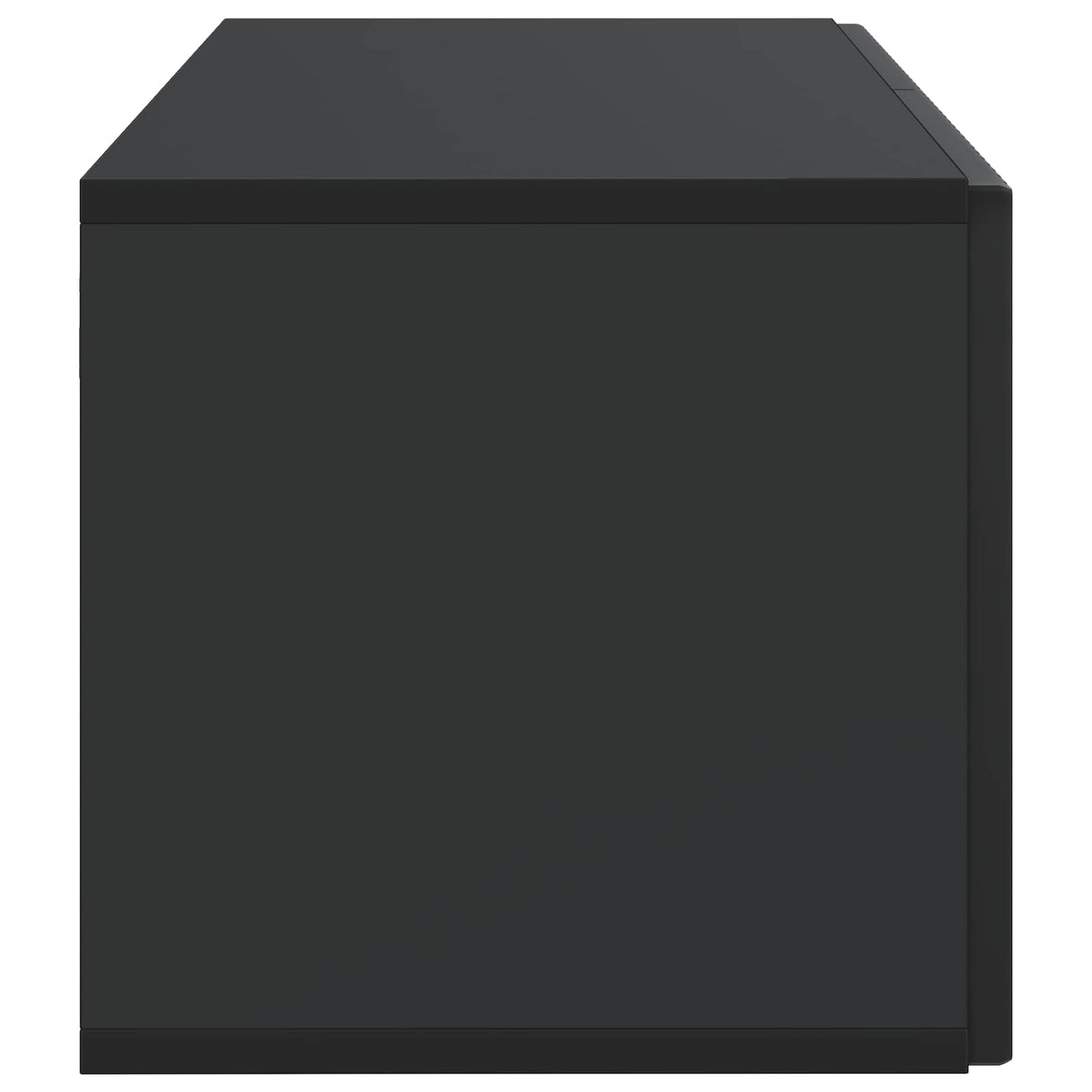 Nástěnná Tv Skříň Černá 59,5 X 31 X 30 Cm Kompozitní Dřevo