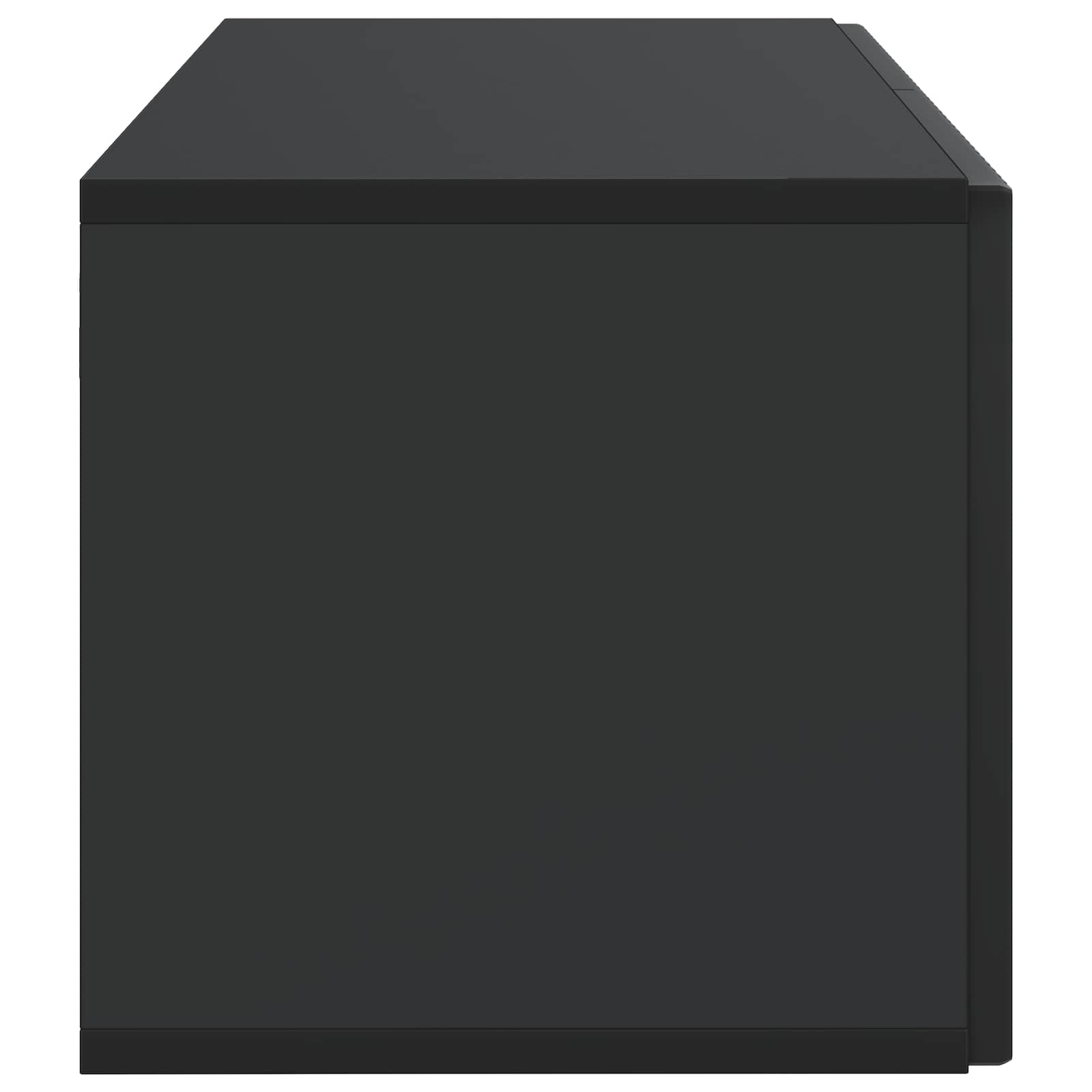 Nástěnná Tv Skříň Černá 59,5 X 31 X 30 Cm Kompozitní Dřevo