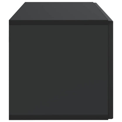 Nástěnná Tv Skříň Černá 59,5 X 31 X 30 Cm Kompozitní Dřevo