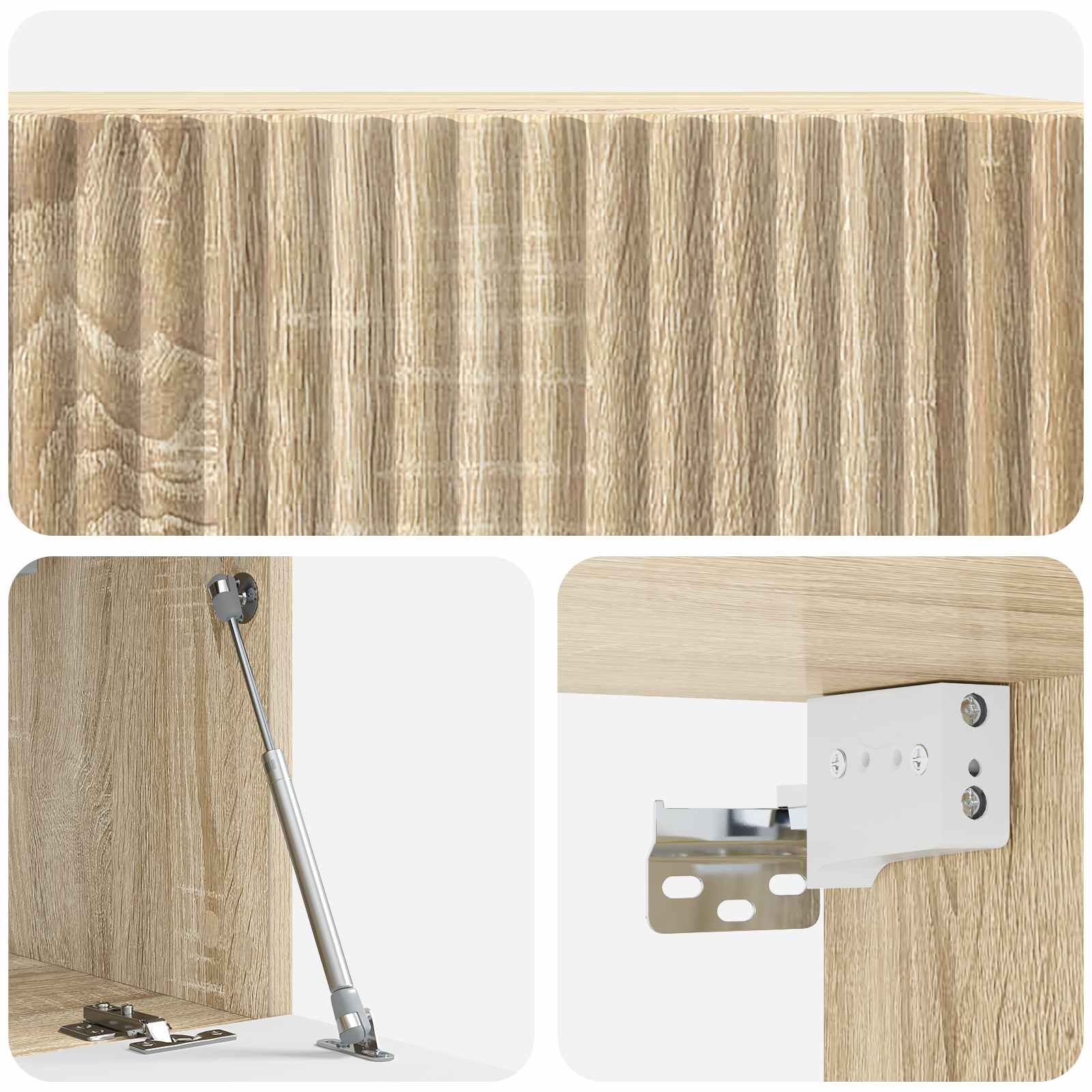 Nástěnná Tv Skříň Dub Sonoma 59,5 X 31 X 30 Cm Kompozitní Dřevo