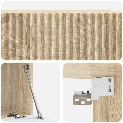 Nástěnná Tv Skříň Dub Sonoma 59,5 X 31 X 30 Cm Kompozitní Dřevo
