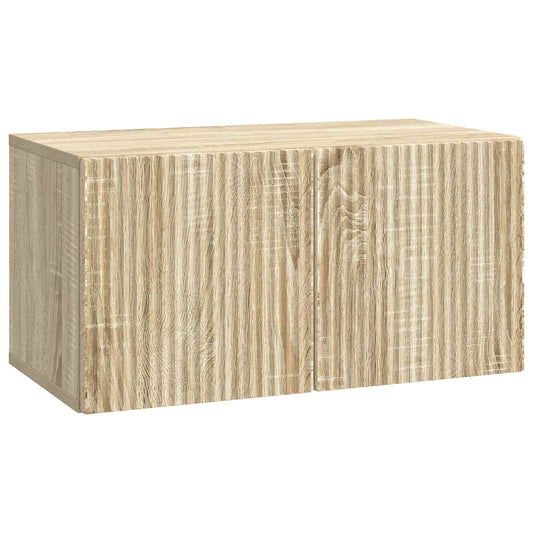 Nástěnná Tv Skříň Dub Sonoma 59,5 X 31 X 30 Cm Kompozitní Dřevo