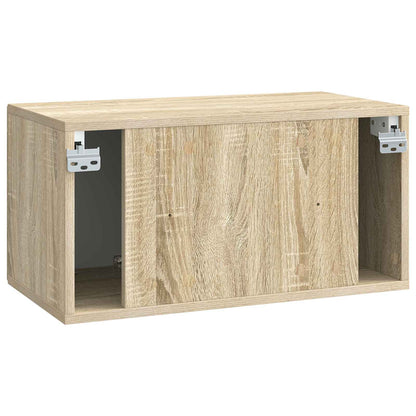 Nástěnná Tv Skříň Dub Sonoma 59,5 X 31 X 30 Cm Kompozitní Dřevo
