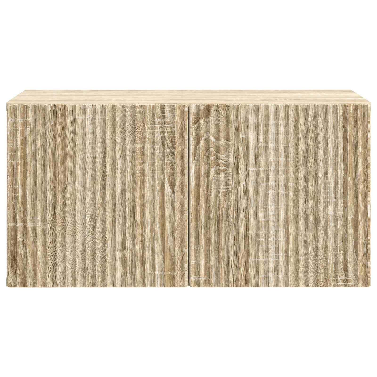 Nástěnná Tv Skříň Dub Sonoma 59,5 X 31 X 30 Cm Kompozitní Dřevo