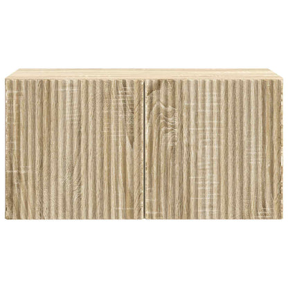 Nástěnná Tv Skříň Dub Sonoma 59,5 X 31 X 30 Cm Kompozitní Dřevo