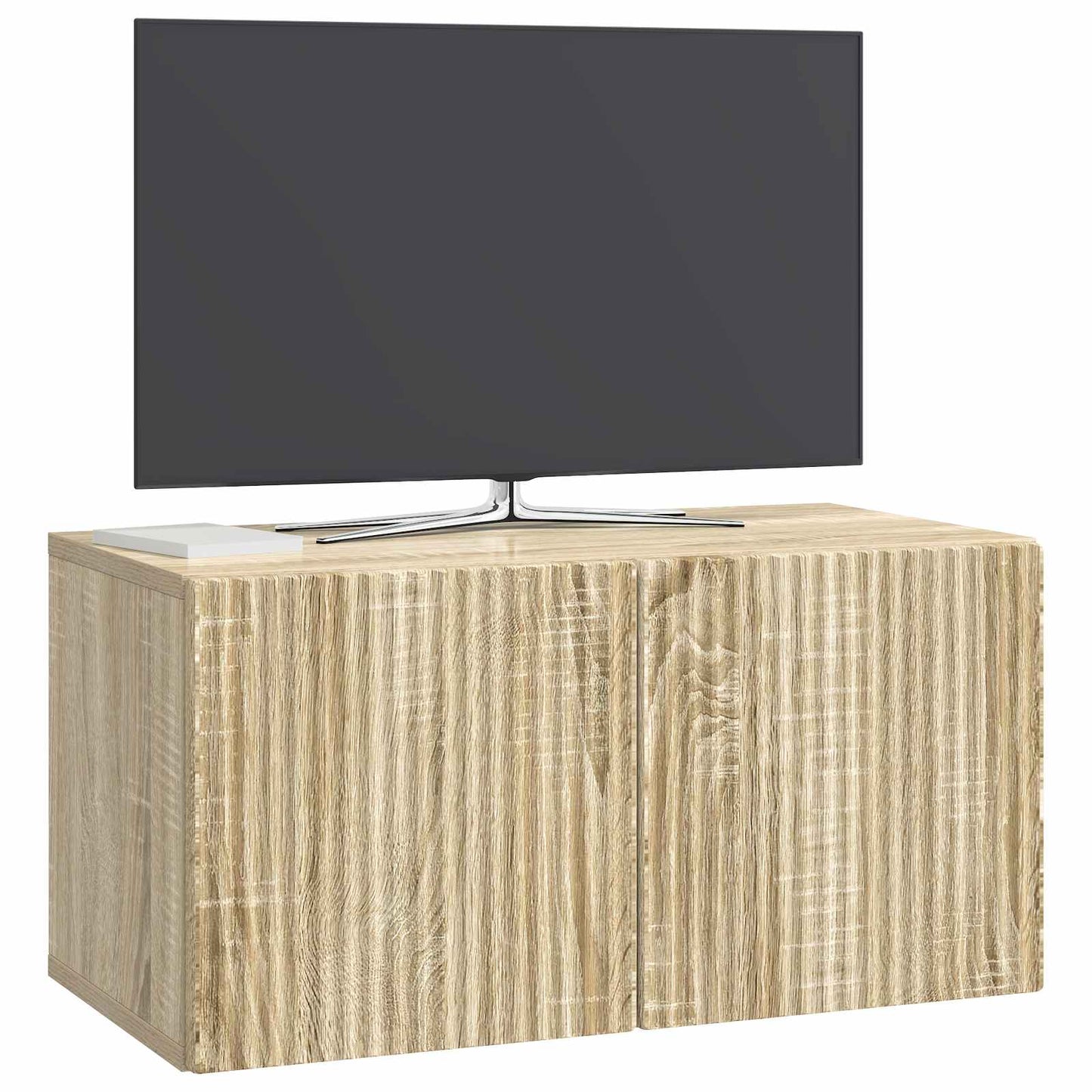 Nástěnná Tv Skříň Dub Sonoma 59,5 X 31 X 30 Cm Kompozitní Dřevo