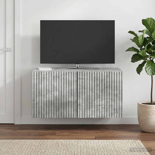 Nástěnná Tv Skříň Nástěnný Betonově Šedá 59,5 X 31 X 30 Cm