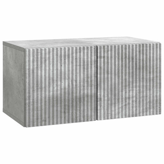 Nástěnná Tv Skříň Nástěnný Betonově Šedá 59,5 X 31 X 30 Cm