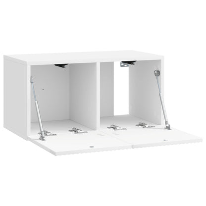 Nástěnná Tv Skříň Bílá S Vysokým Leskem 59,5 X 31 X 30 Cm