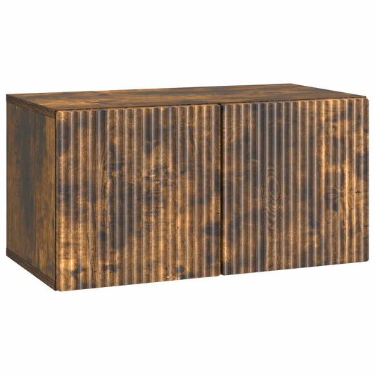 Nástěnná Tv Skříň Nástěnný Kouřový Dub 59,5 X 31 X 30 Cm