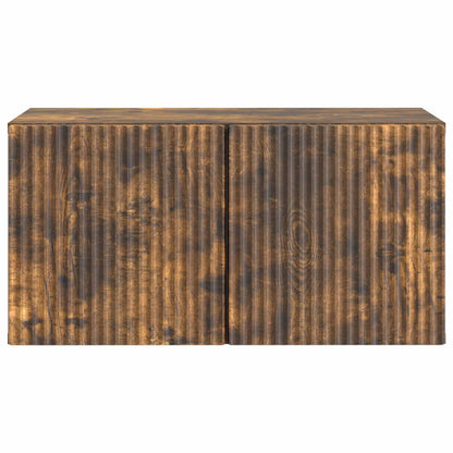 Nástěnná Tv Skříň Nástěnný Kouřový Dub 59,5 X 31 X 30 Cm