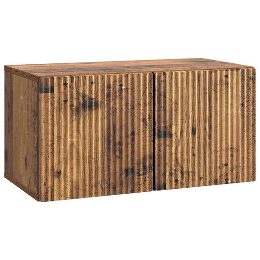 Nástěnná Tv Skříň Nástěnný Staré Dřevo 59,5 X 31 X 30 Cm