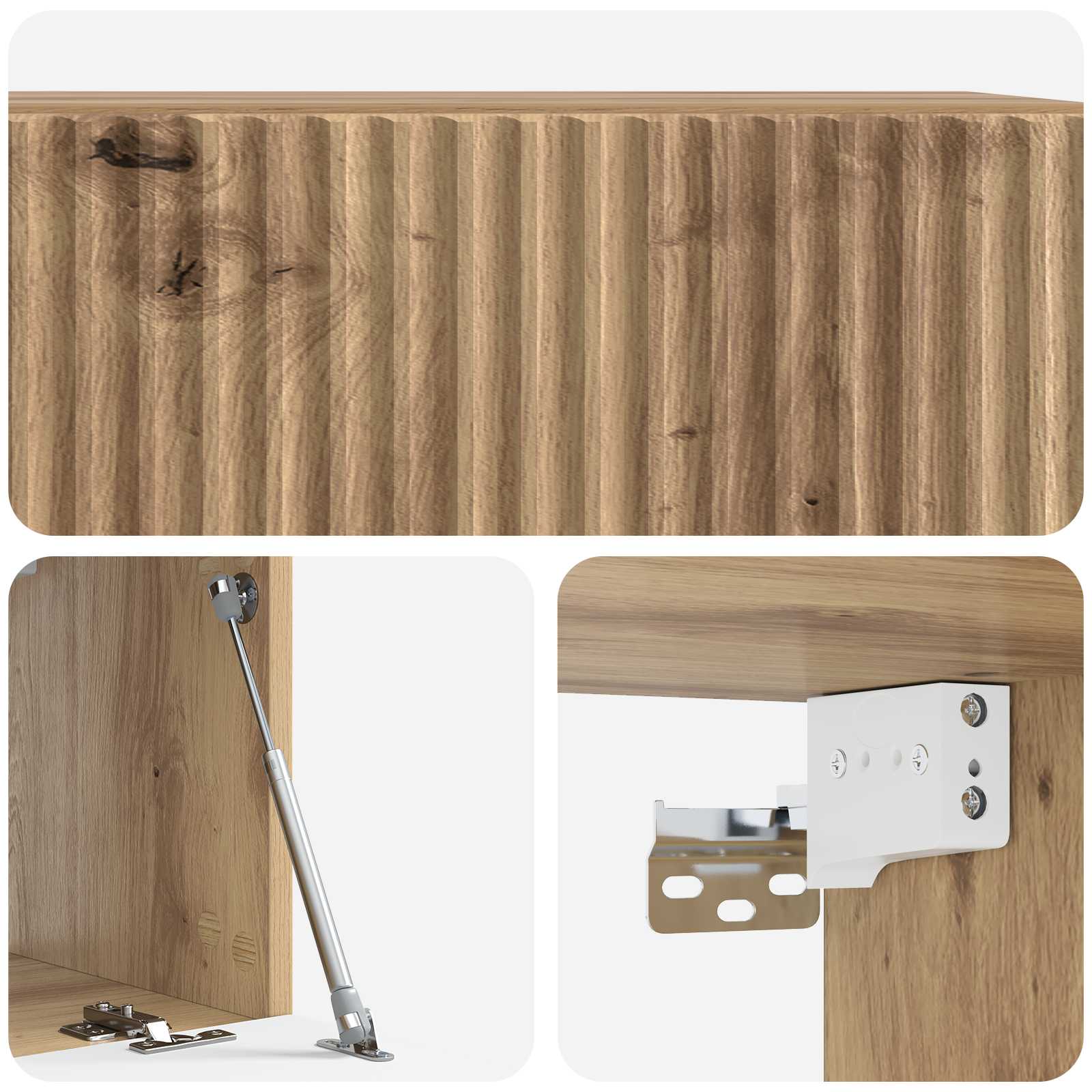 Nástěnná Tv Skříň 59,5 X 31 X 30 Cm Dub Artisan