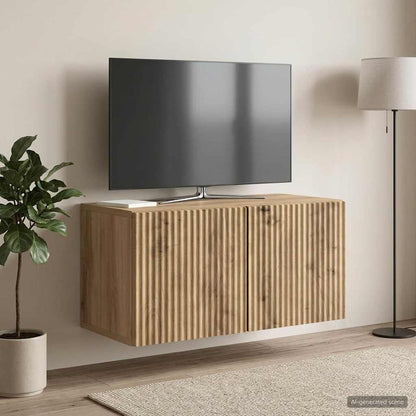 Nástěnná Tv Skříň 59,5 X 31 X 30 Cm Dub Artisan