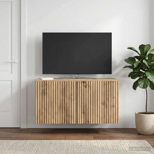 Nástěnná Tv Skříň 59,5 X 31 X 30 Cm Dub Artisan