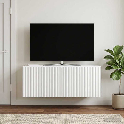 Nástěnná Tv Skříň Bílá 78,5 X 31 X 30 Cm Kompozitní Dřevo