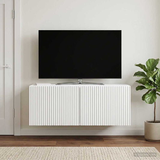 Nástěnná Tv Skříň Bílá 78,5 X 31 X 30 Cm Kompozitní Dřevo