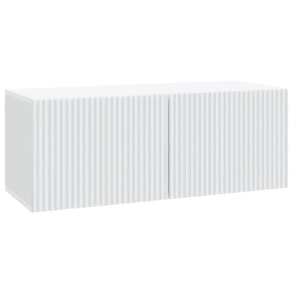 Nástěnná Tv Skříň Bílá 78,5 X 31 X 30 Cm Kompozitní Dřevo