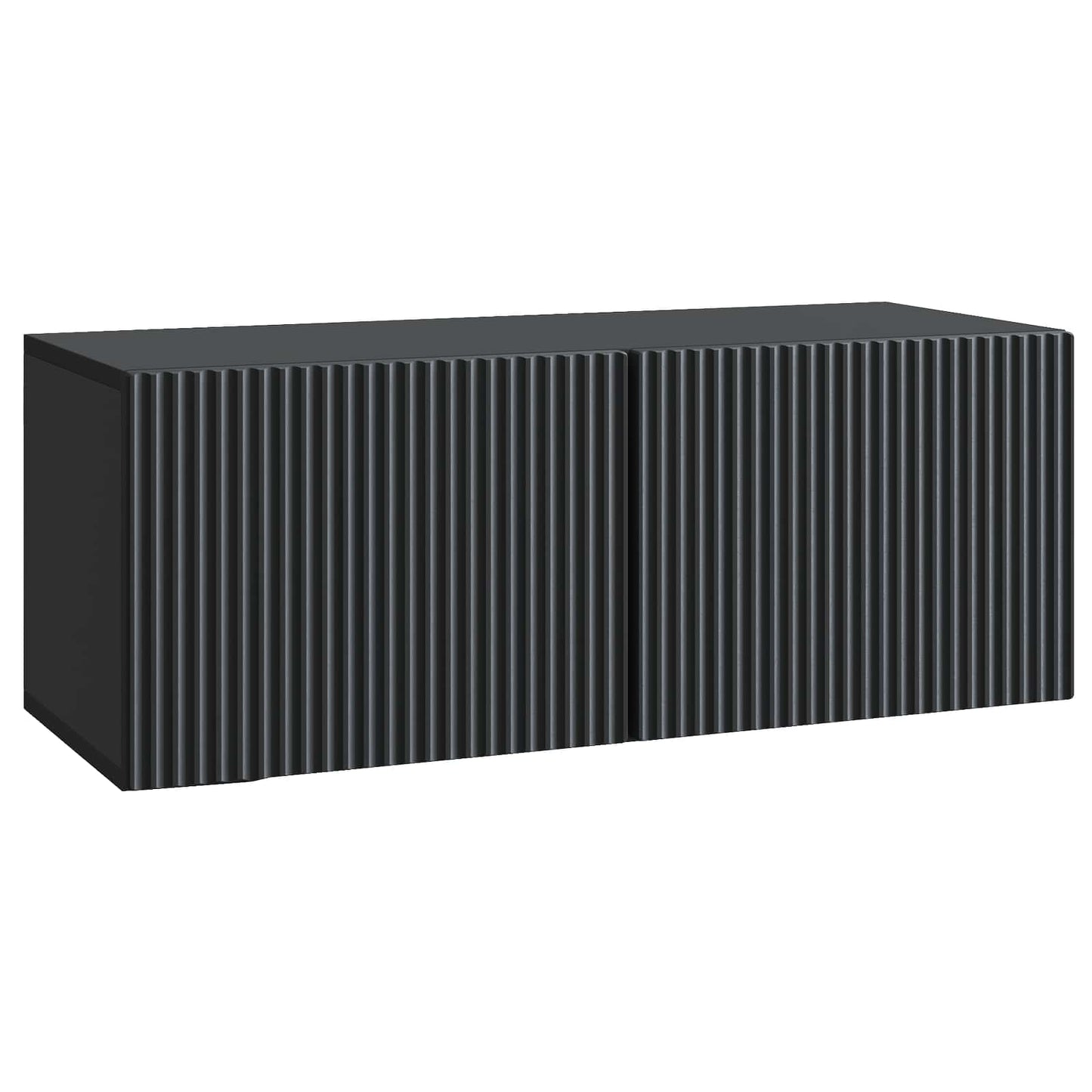 Nástěnná Tv Skříň Černá 78,5 X 31 X 30 Cm Kompozitní Dřevo
