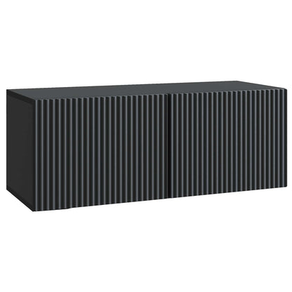 Nástěnná Tv Skříň Černá 78,5 X 31 X 30 Cm Kompozitní Dřevo