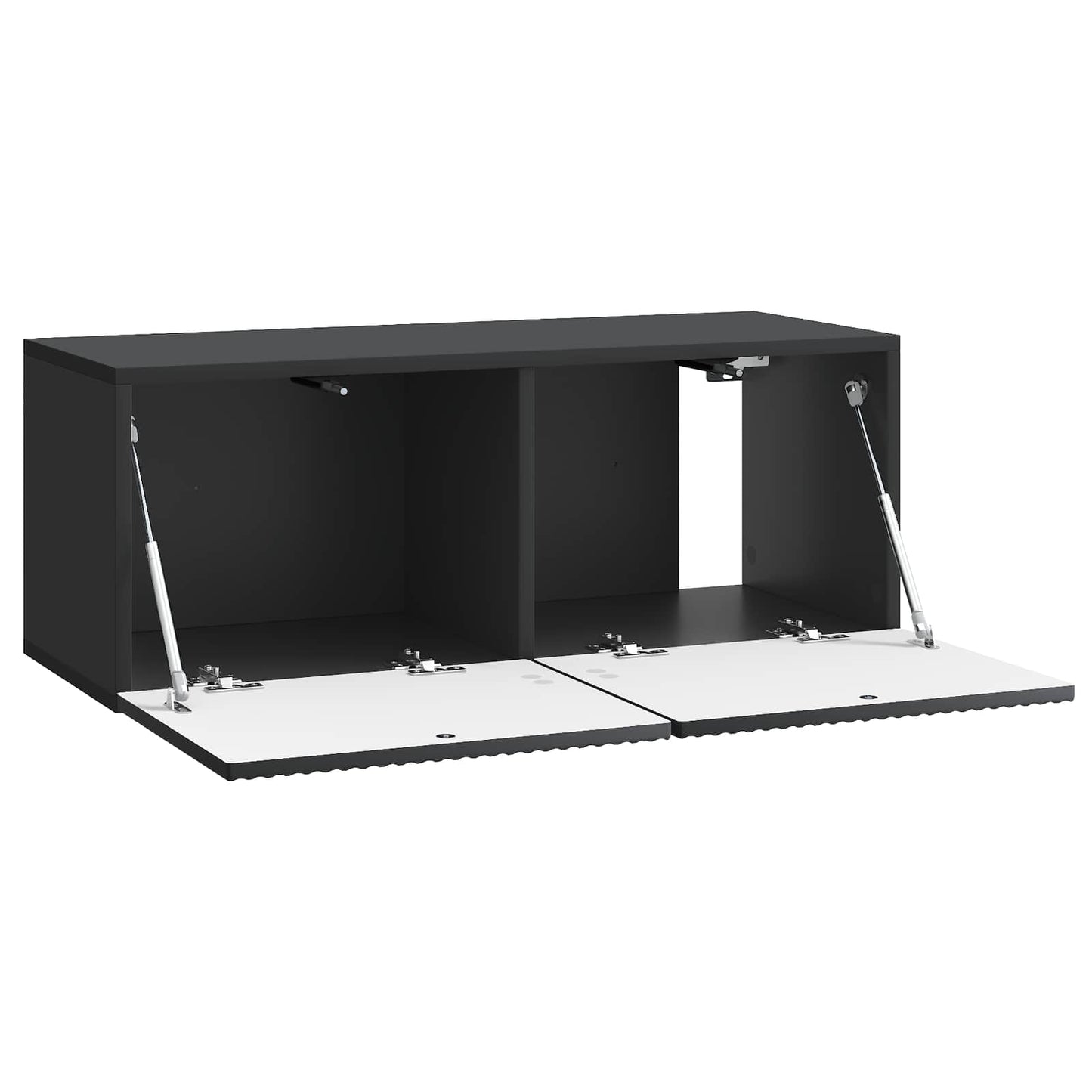 Nástěnná Tv Skříň Černá 78,5 X 31 X 30 Cm Kompozitní Dřevo