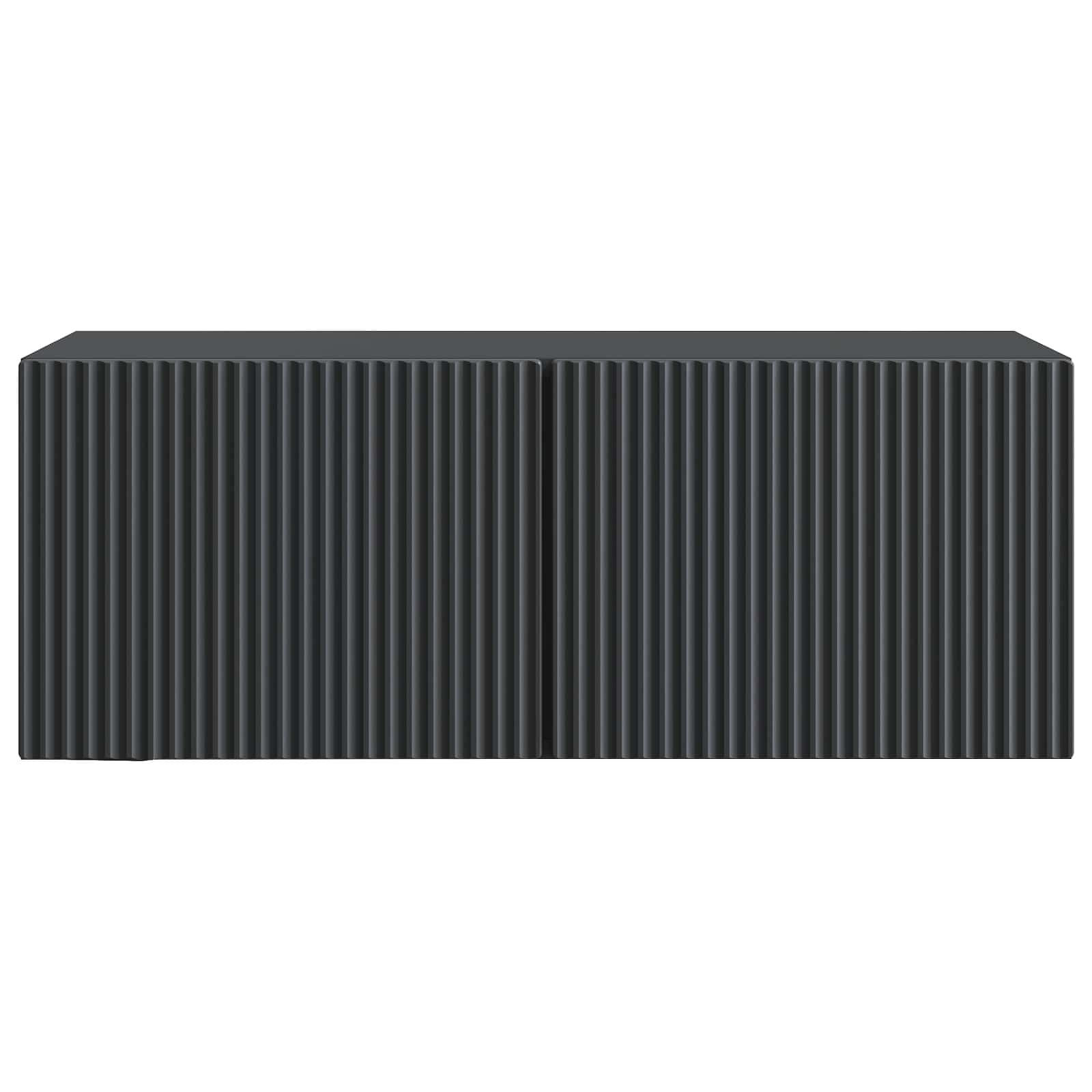 Nástěnná Tv Skříň Černá 78,5 X 31 X 30 Cm Kompozitní Dřevo