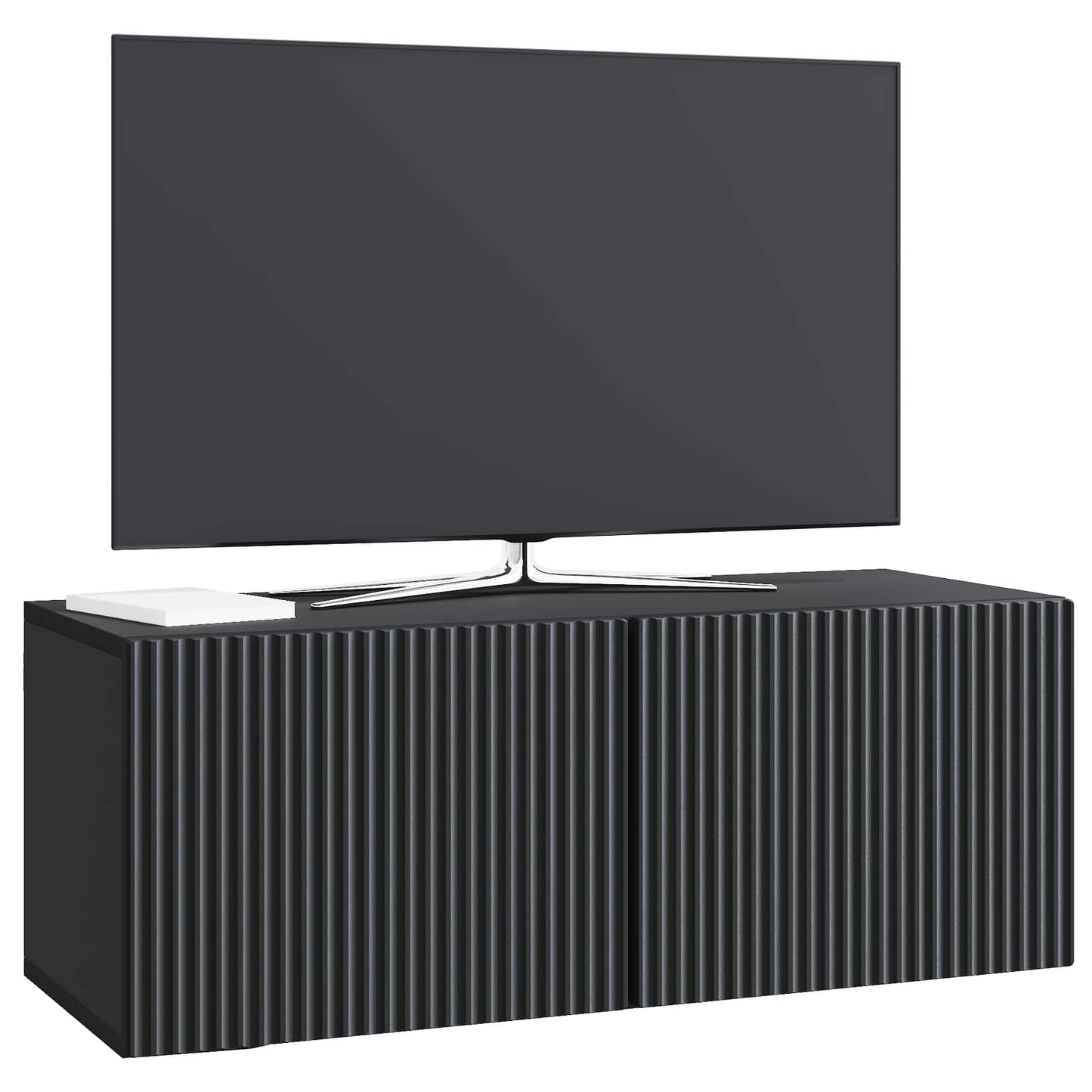 Nástěnná Tv Skříň Černá 78,5 X 31 X 30 Cm Kompozitní Dřevo