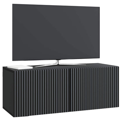 Nástěnná Tv Skříň Černá 78,5 X 31 X 30 Cm Kompozitní Dřevo