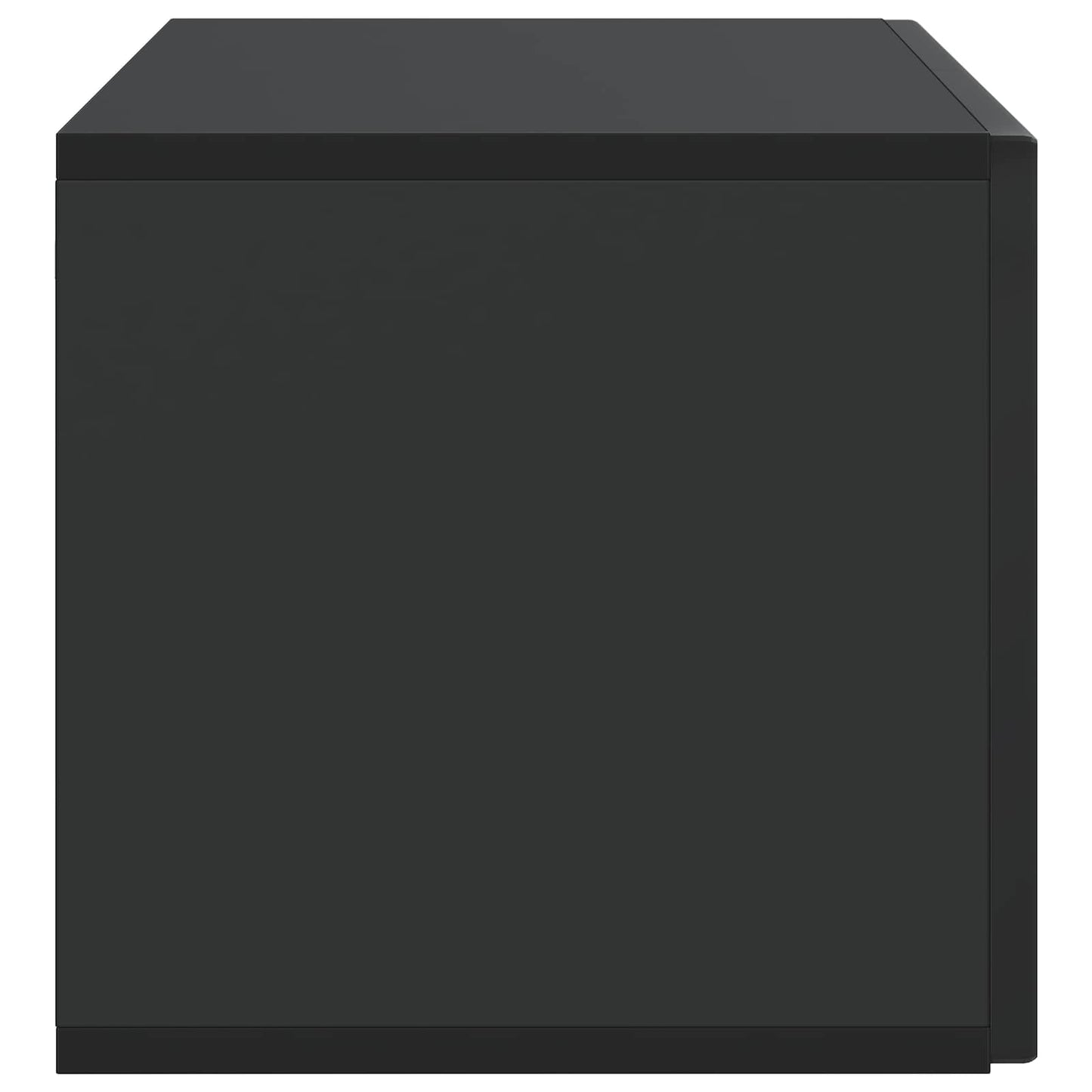 Nástěnná Tv Skříň Černá 78,5 X 31 X 30 Cm Kompozitní Dřevo