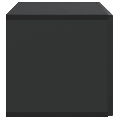 Nástěnná Tv Skříň Černá 78,5 X 31 X 30 Cm Kompozitní Dřevo