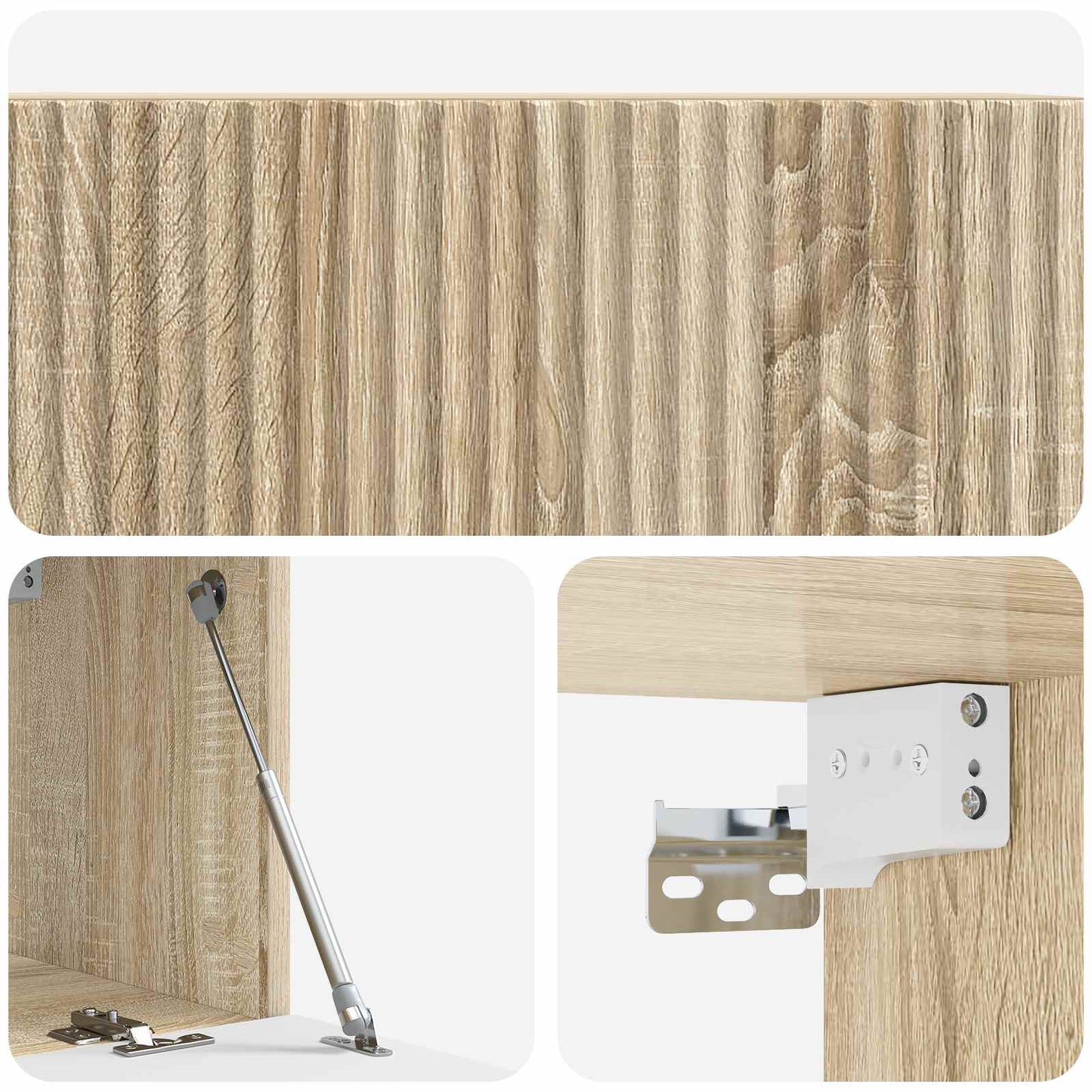 Nástěnná Tv Skříň Dub Sonoma 78,5 X 31 X 30 Cm Kompozitní Dřevo