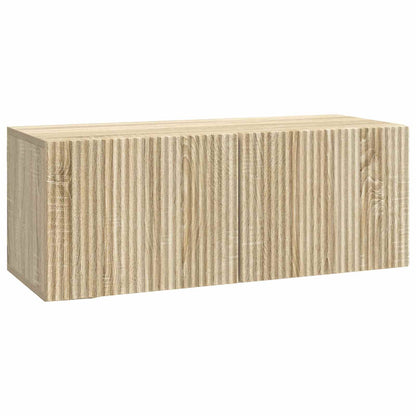 Nástěnná Tv Skříň Dub Sonoma 78,5 X 31 X 30 Cm Kompozitní Dřevo