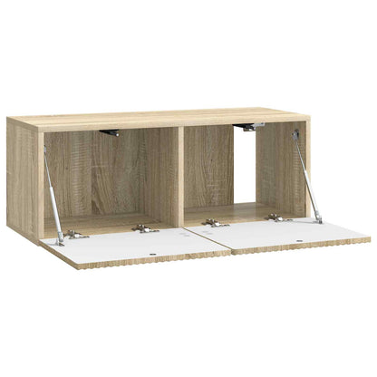 Nástěnná Tv Skříň Dub Sonoma 78,5 X 31 X 30 Cm Kompozitní Dřevo