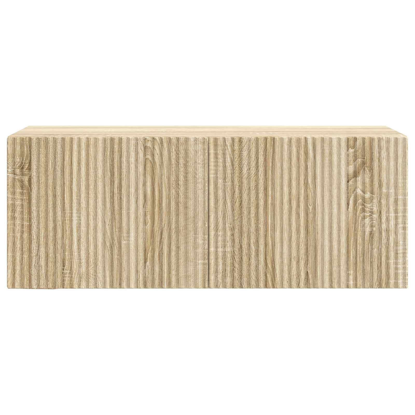 Nástěnná Tv Skříň Dub Sonoma 78,5 X 31 X 30 Cm Kompozitní Dřevo