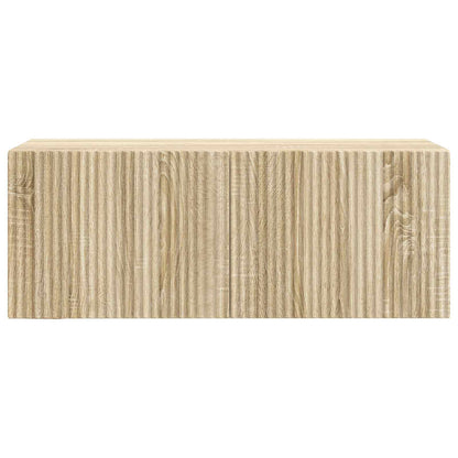 Nástěnná Tv Skříň Dub Sonoma 78,5 X 31 X 30 Cm Kompozitní Dřevo