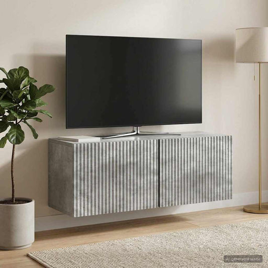 Nástěnná Tv Skříň Nástěnný Betonově Šedá 78,5 X 31 X 30 Cm