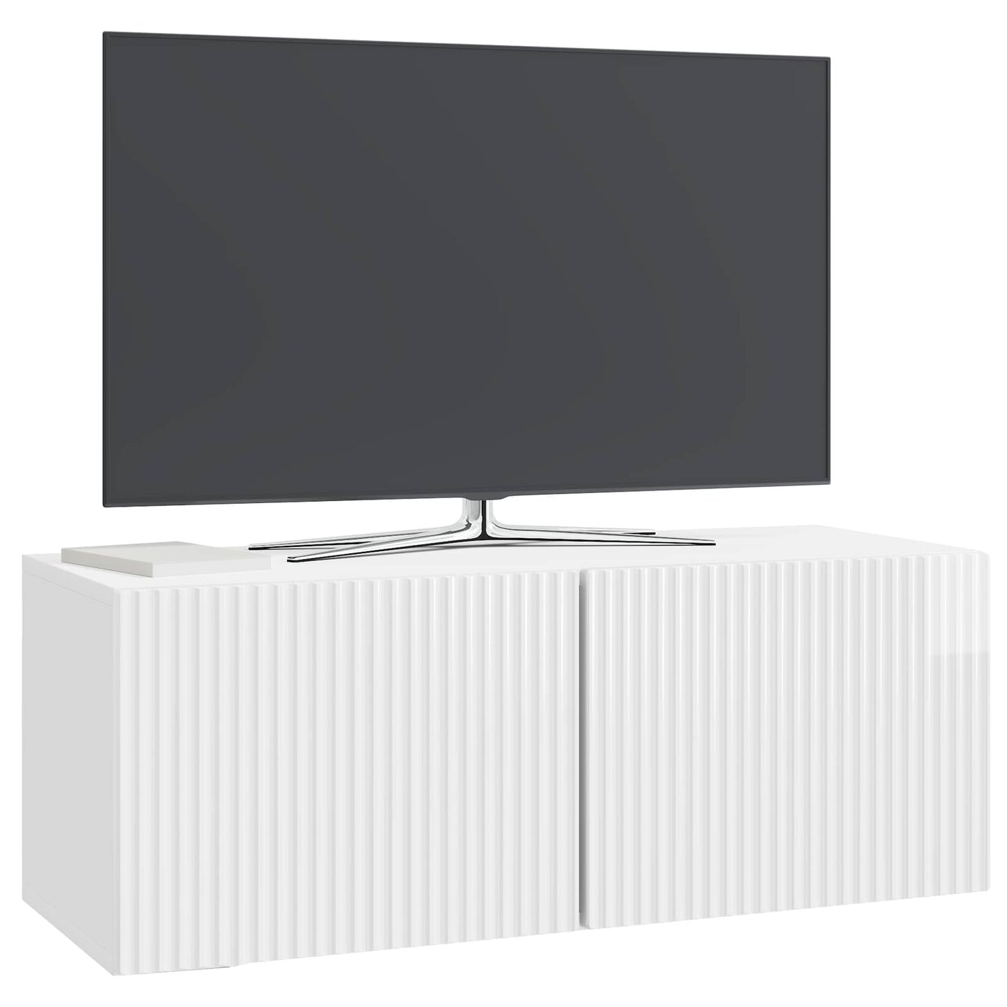 Nástěnná Tv Skříň Bílá S Vysokým Leskem 78,5 X 31 X 30 Cm
