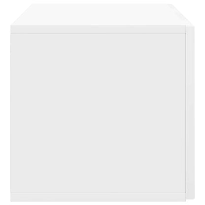 Nástěnná Tv Skříň Bílá S Vysokým Leskem 78,5 X 31 X 30 Cm